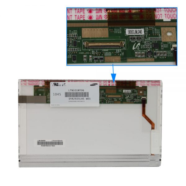 מסך למחשב נייד Chi Mei N101L6-L01 Rev.C2 Laptop LCD Screen 10.1 WSVGA Matte (LED backlight) -80261